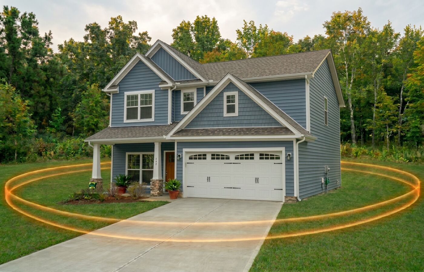 A Raleigh-area home protected by Nest Pest Control